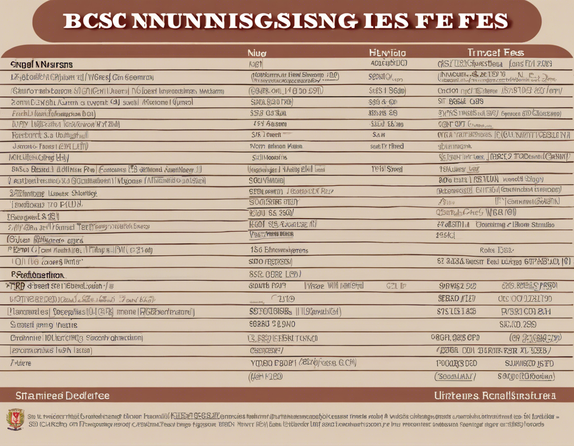 Breaking Down BSc Nursing Fees: What to Expect.