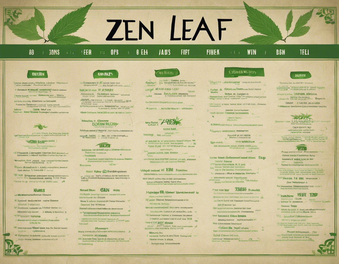 Exploring the Zen Leaf Dispensary Menu: A Comprehensive Guide