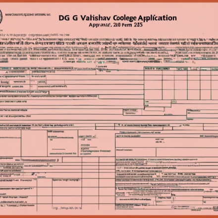 Dg Vaishnav College Application Form 2024-25: Everything You Need to Know